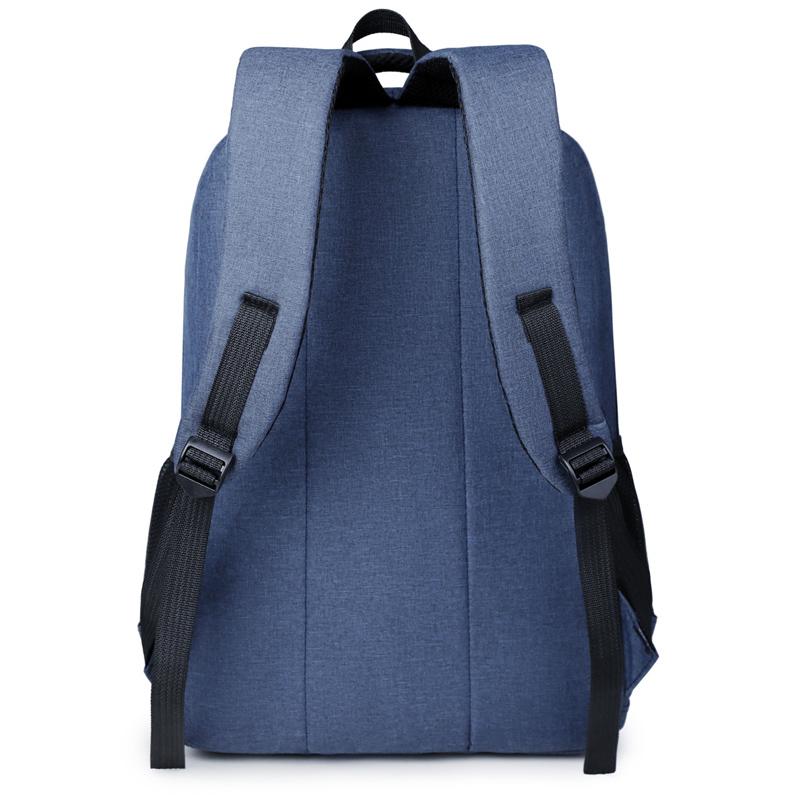 Large-capacity Student School Bag Casual Solid Color Backpack Material Oxford Men New Backpack Multi-functional Simple Bag