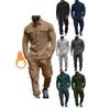 Cross-Border Men's Fleece-Lined Hoodie and Workwear Jacket Set for Outdoor Hunting