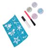 4 Colors Face Body Glitter Powder Children Shiny Temporary Tattoo Nail Art Glitter with Glue