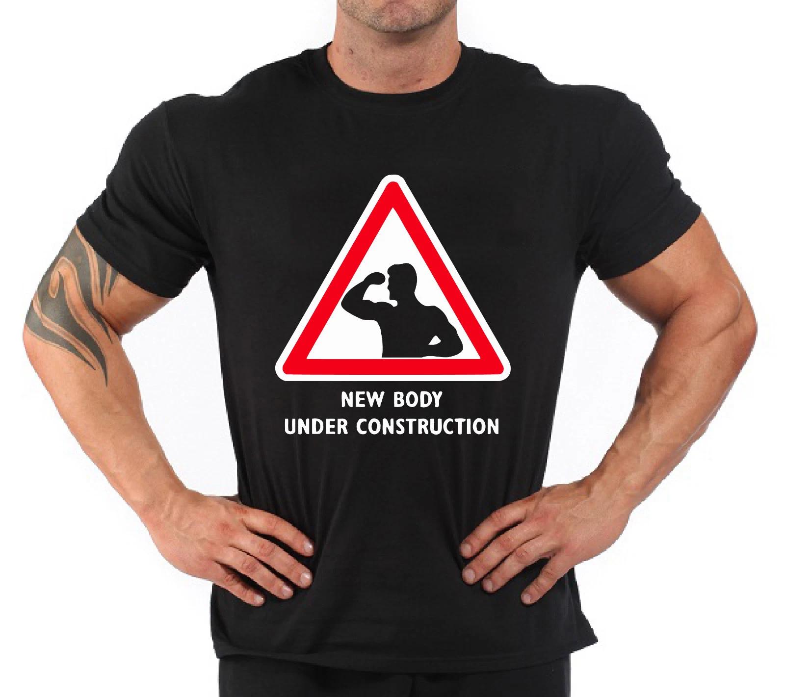 Bodybuilding Fitness Gym T-Shirt  New body.. 3XL