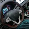 Hand-Stitched Genuine Leather 3D Embossed Universal Steering Wheel Cover - Wear-Resistant, Non-Slip, All-Season Microfiber.