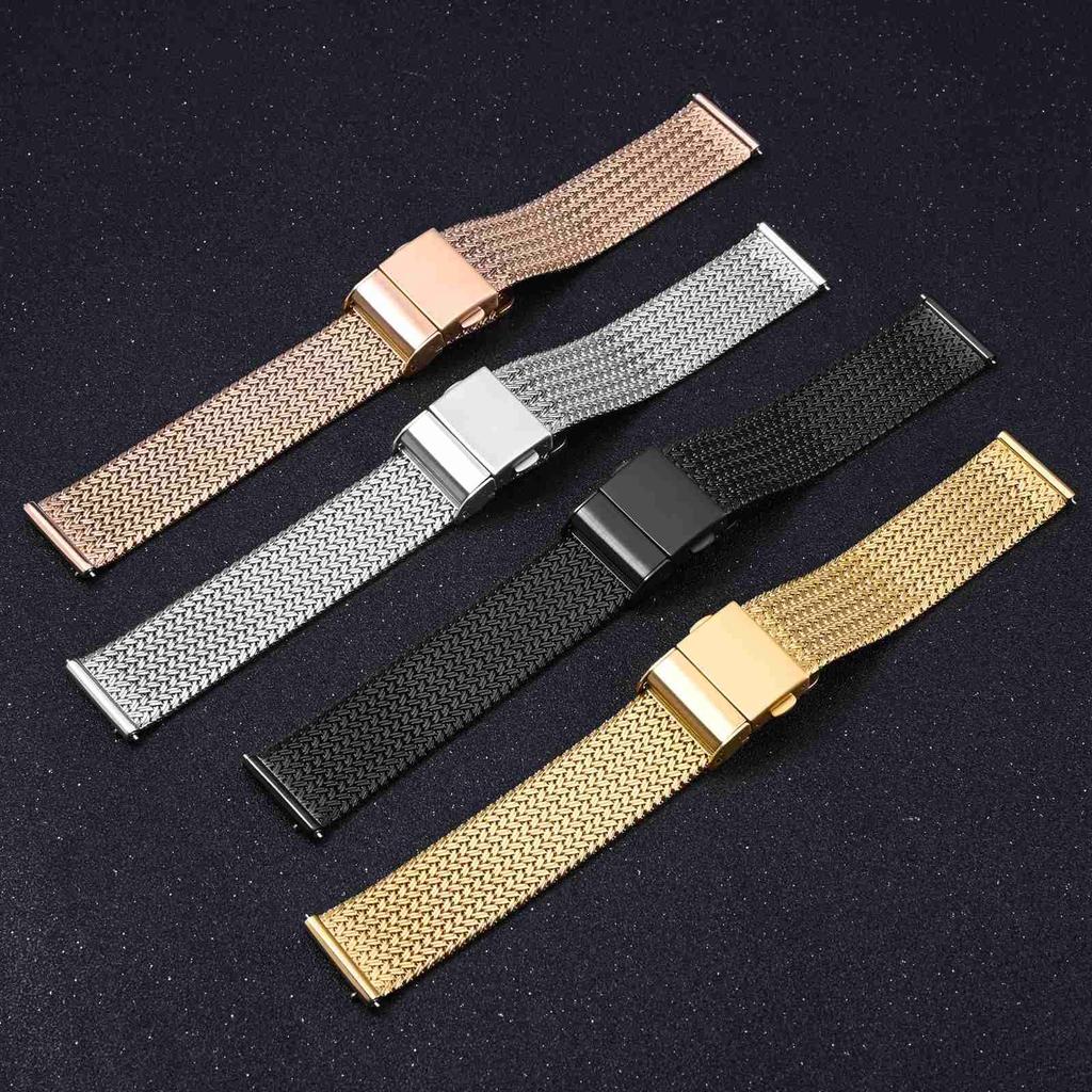 [WOCCI] Elite Metal Watch Strap 22mm Watch Band 322L Stainless Steel Quick Release Black