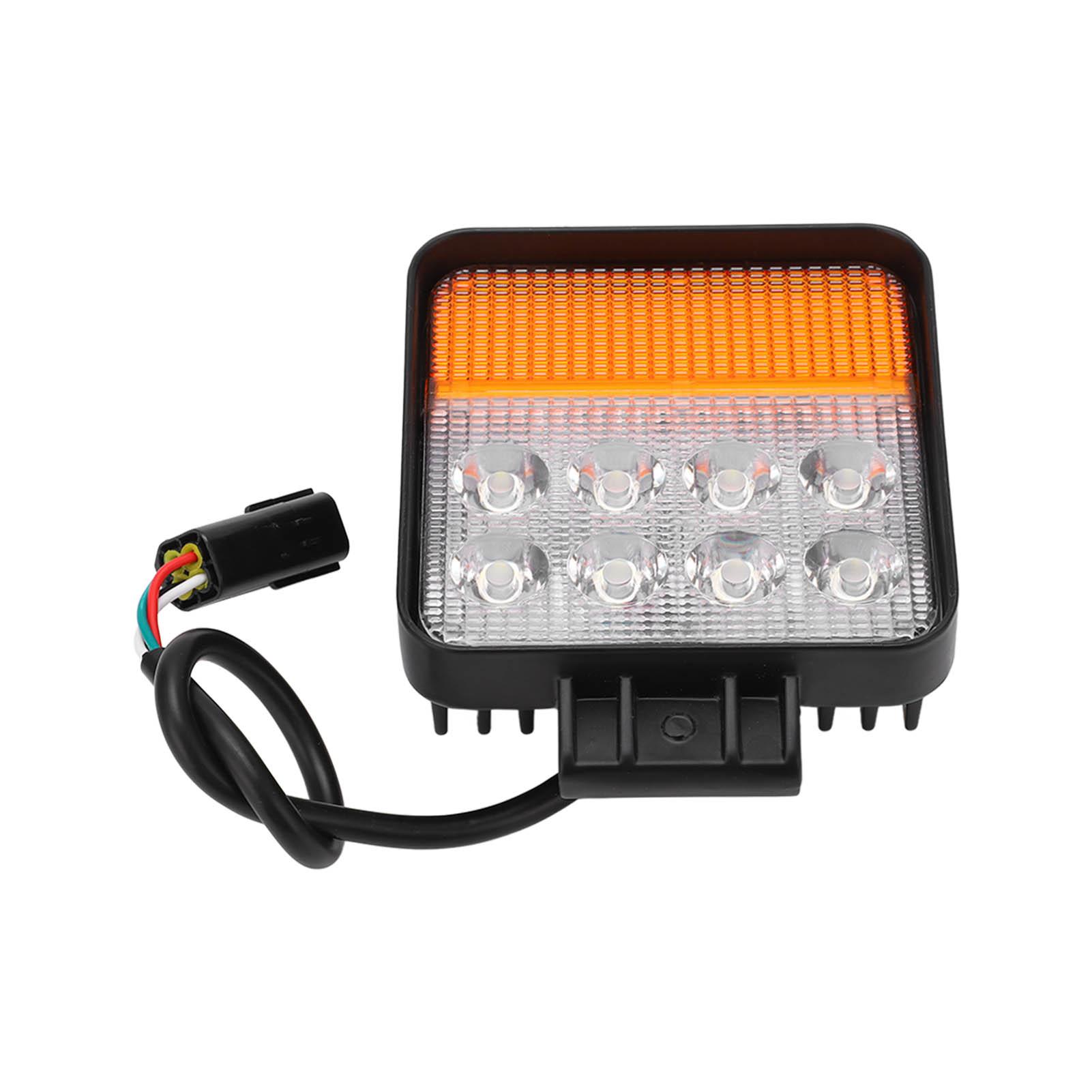 

LED Trailer Light Super Bright Aluminum Alloy Rust Proof Square Security Tow Light DC10‑80V