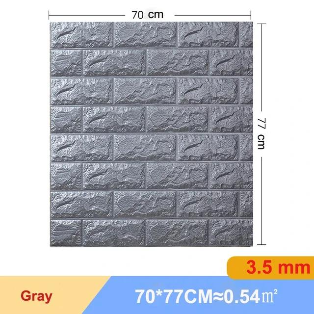1/5/10 Pcs 3D Wall Stickers Self Adhesive Foam Panels Home Wall Decor Living Room House Brick Sticker Wallpaper Decoration