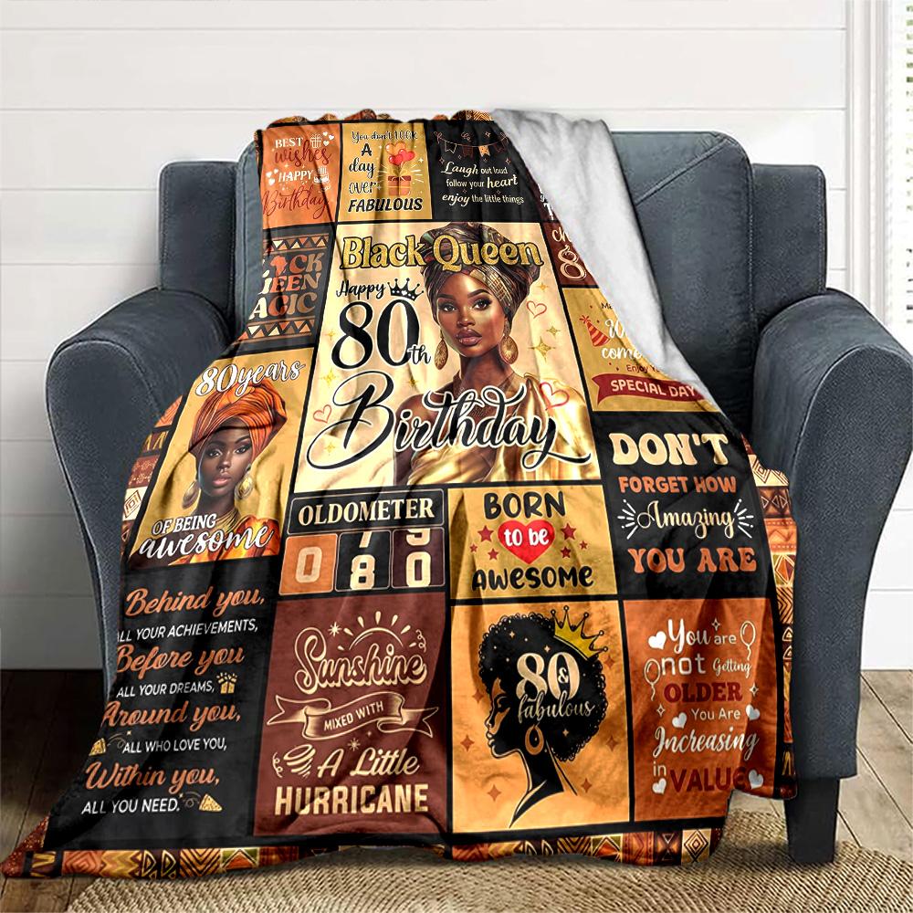Black Queen Magic Celebration Cozy Blanket Comfortable ure Throw For Sofa Couch Office Bed Picnics Ideal for All Seasons Modern Perfect Gift Y36