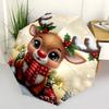 1pc Christmas Reindeer with Holly Berries, Automatic Opening Umbrella, Portable 3-Fold Design, 8-Bone Iron Frame, Outdoor Umbrella, Festive Gift for F