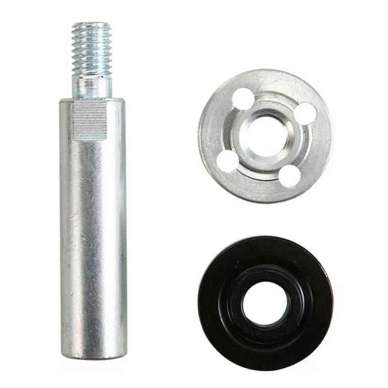 Pack Of 3 Alloy Steel M10 Thread Angles Grinders Connecting Rod 4Hole Flange Nut For 100 Angles Grinders Extension Rod 1