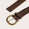 Handwoven Braided Waist Belt PU Leather Waist Sash Adjustable Waistband For Men Women Multiple Color Optional
