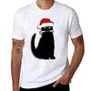 Christmas Cat T-Shirt for a Boy New Edition Mens Plain T Shirts