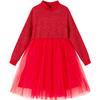 Girls' Chinese Style Red Princess Dress