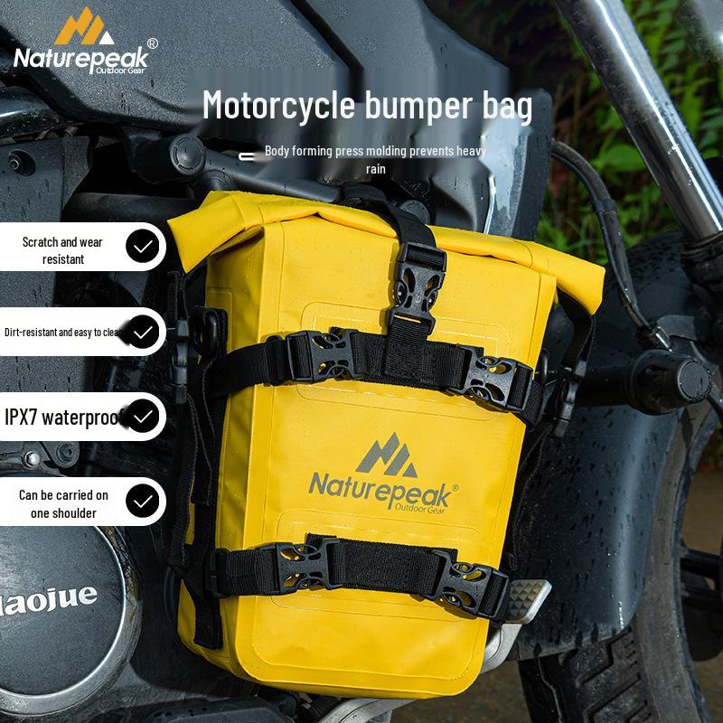 Naturepea Waterproof Motorcycle Saddlebag and Multi-functional Riding PVC Backpack