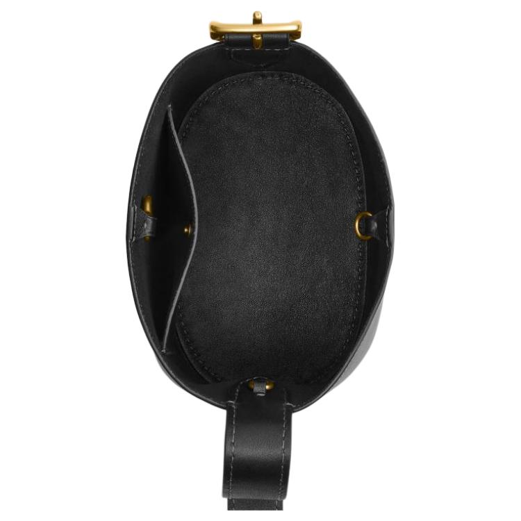 Coach Bleecker 21 Detachable Zipper Bag Leather Bucket Bag Women Bags Black CCX07-B4BK