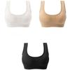Large Size Women's Shockproof Sports Bra Gathered and Comfortable Rear Buckle Adjustable Yoga Fitness Underwear