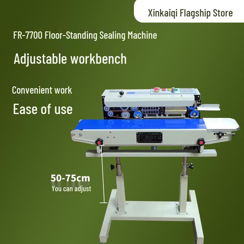 Automatic Continuous Sealing Machine for Aluminum Foil & Plastic Film Bags - Ideal for Packaging Tea & Masks