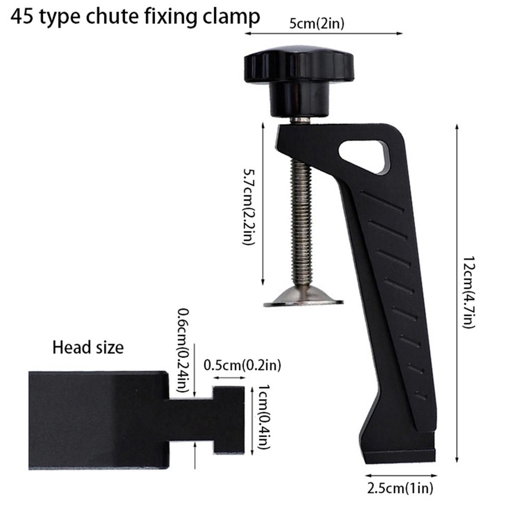 T-Nut Schienen Niederhalter Holzbearbeitung Schiene Griff Haltefräsklemmen für 400‑1200mm Schiene
