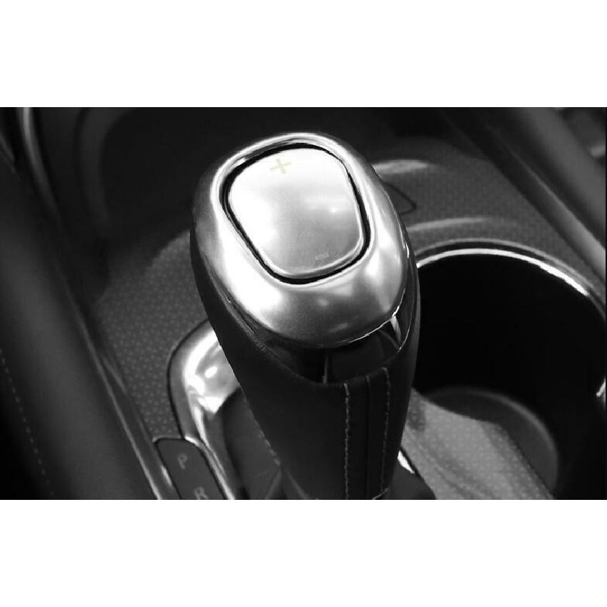 For Chevy Cruze 2016-2019 Silver Steel Center Console Gear Shift Knob Cover Trim
