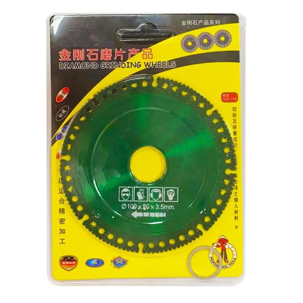 Aluminum Aluminum Alloy Diamond Saw Blade Cutting Disc Blade 10cm/3.93 In Composite Green Multi-function Steel