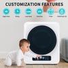 Sèche-linge à évacuation, acier inoxydable, 3 kg, en réalité jusqu'à 4 kg, 850 W, filtration multiple, 6 programmes. Protection contre la surchauffe, montage mural [Classe énergétique G]