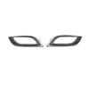 For Mazda 3 2010-2011 1 Pair Silver Front Bumper Fog Light Lamp Cover Bezel Trim