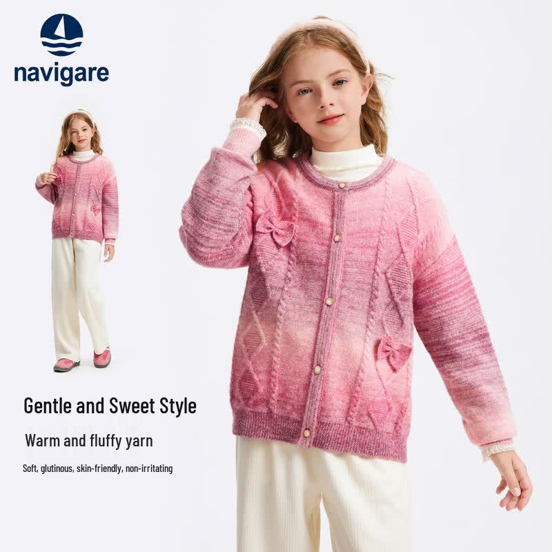 Navigare Girls' Gradient Knit Cardigan