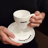 Ins simples criativo xícara de café pires profissional latte xícara de latte alto valor xícara de cerâmica para escritório