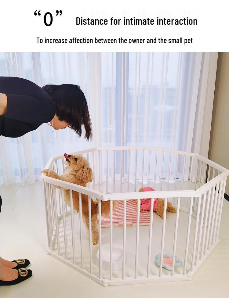 Meng Xiao Bao Indoor Pet Fence & Gate for Small To Medium Dogs and Rabbits