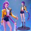 Kpop Hunter Figure Animated Movie Inspired Cartoon Girl Figurine Statue Model Home Office Bookshelf Desktop Decoration Ornament