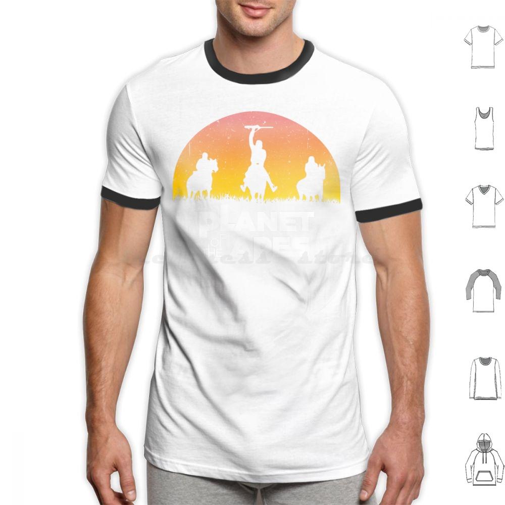 Planet Of The Apes Sunset T Shirt 6xl Cotton Cool Tee Planet Of The Apes Apes Charlton Heston Chimpanzee Film Filthy Animal