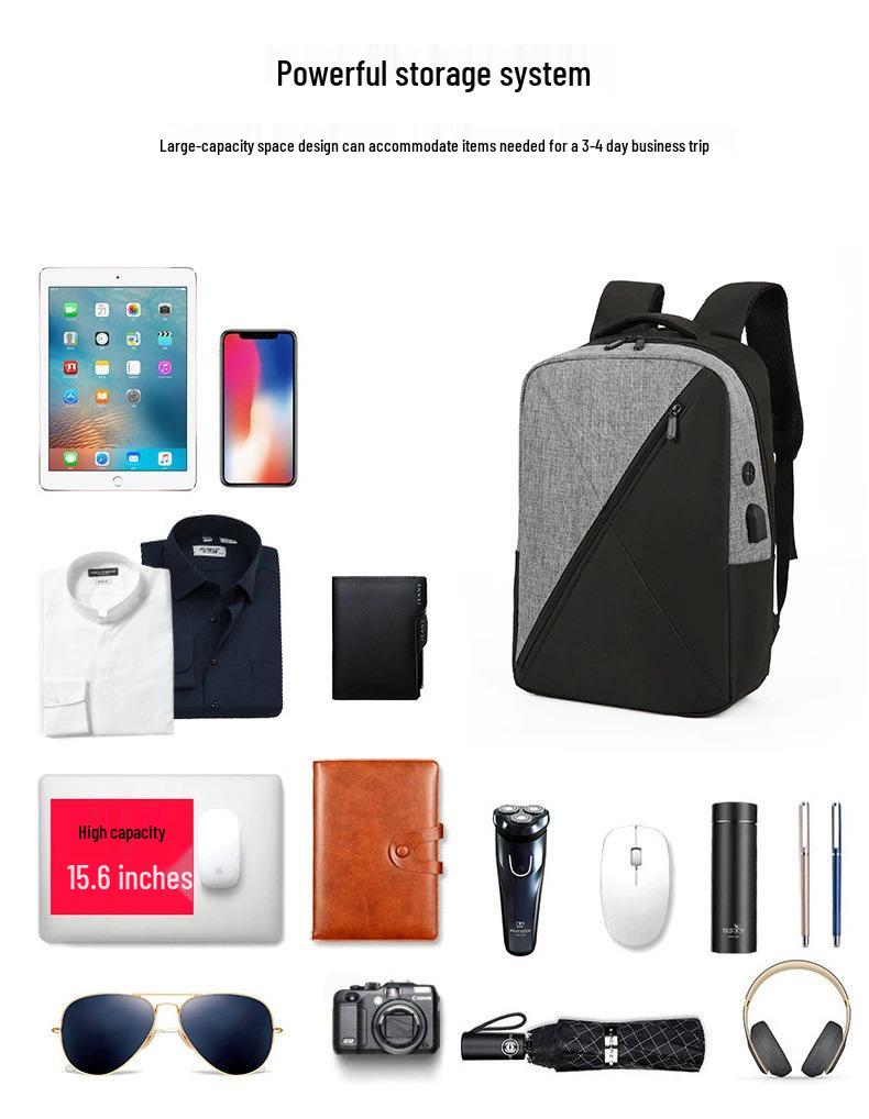 Business Large Capacity Multi-Purpose Oxford Cloth Backpack Set