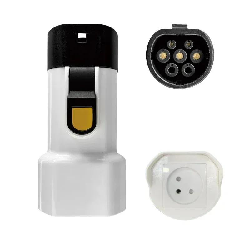 For Xpeng MG BYD Genesis  Voyah Omoda 9SHS V2L Vehicle Type 2 V2L Discharger Israel Plug For Type2 Car Discharge EV adapter