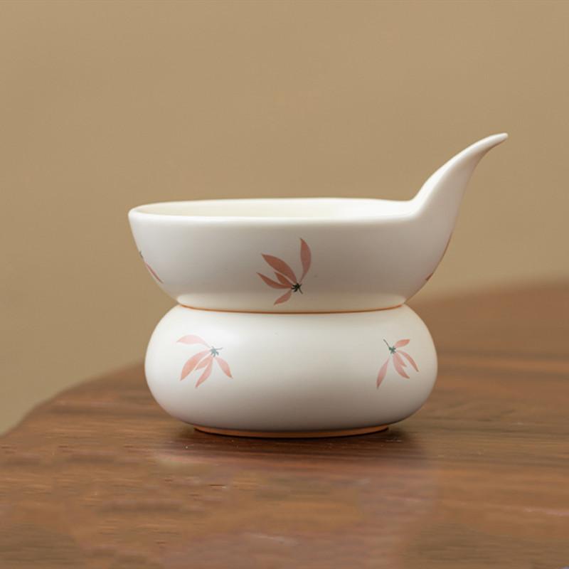 Chinese Vintage Ceramic Fair Cup Tea Infuser Handmade Orchid Teacup Travel Personal Teaware Household Tea Set Accessories