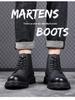 Men's British-Style Yellow Winter Boots - Thickened Velvet Lining, Martin Design, Trendy Desert Workwear, Cotton Shoes.