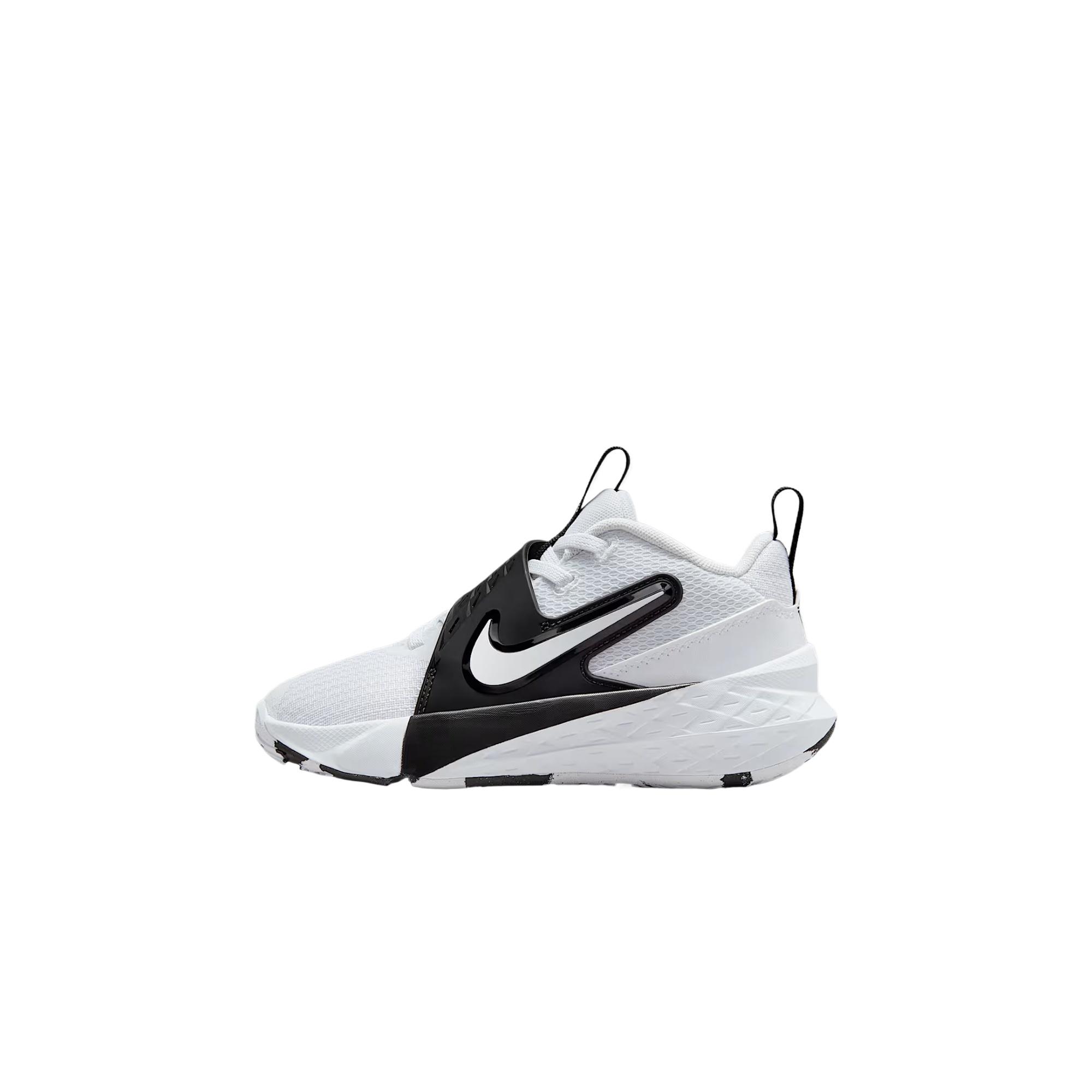 (PS) Nike Team Hustle D 12  White Black  Kids  HF6280-101 EU 29.5