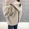 Women's Hooded Mink Velvet Cardigan - 2025 New Arrival Jacket, Versatile Loose Fit for Spring & Autumn.