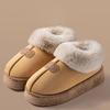 Fleece Lined Winter Slippers Men Women Ankle Cover Thick Sole Lightweight Eva Indoor Outdoor Warm Home Shoes