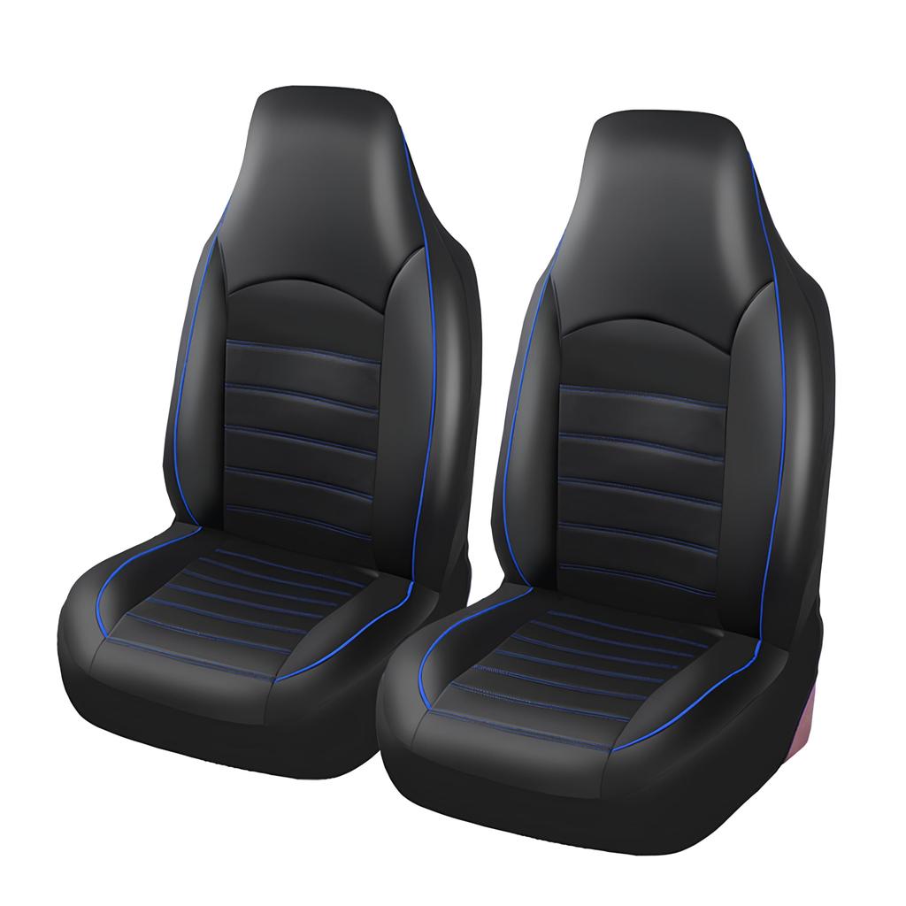 3Randy Universal Front Seat Covers for Standard and Light Driver and Passenger Apron Front Car Accessories Front Cars, Seats, Type, (2 Seats) (Blue