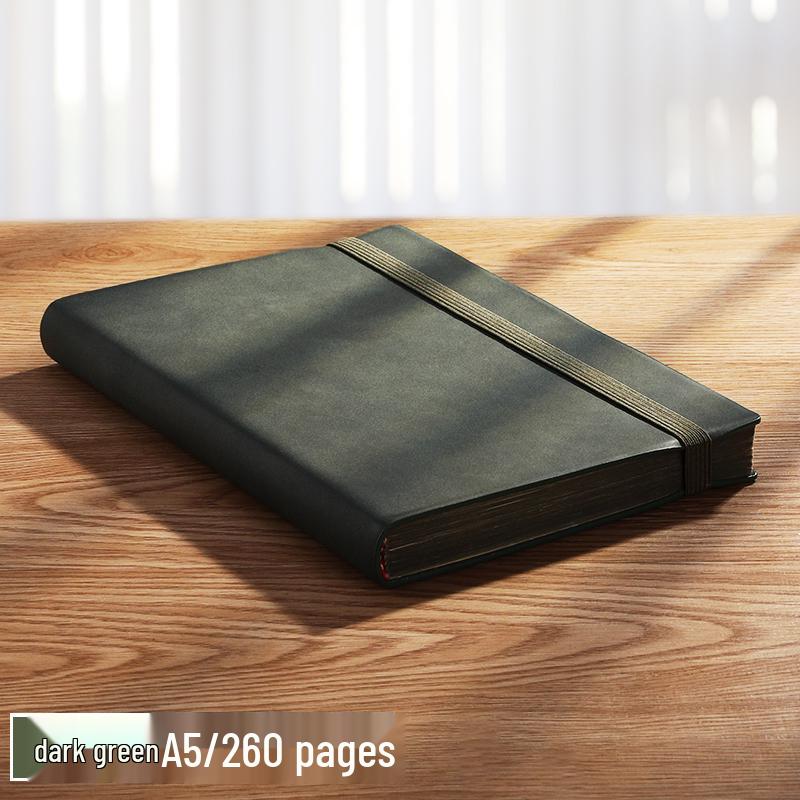 A5 Premium Soft Cover Business Meeting Notebook - Sheepskin, Thickened, 20 Sheets