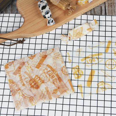 100 Stück/Los Süßigkeitenverpackungen Wachspapierbögen Backverpackung Nougat-Verpackungspapier für Weihnachten Hochzeit Geburtstagsparty