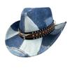 Hat Vintage Western Cowboy Hat Premium Jazz Hat Holiday Ethnic Shade Top Hat