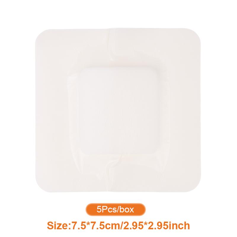 5PC Portable Hydrocolloid Adhesive Dressing Wound Dressing Self Adhesive Breathable Ultra Thin Waterproof Bedsore Heal Pad Patch
