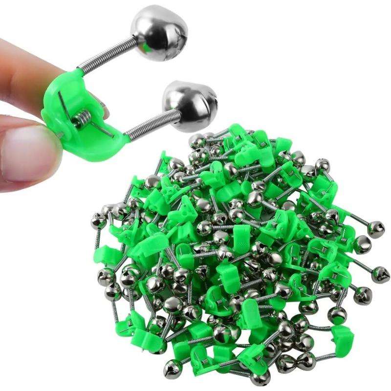 50pcs Fishing Colored Bell Copper Bell Throwing Rod Bell Sea Rod Fishing Alarm Fishing Gear Outdoors Fishing Supplies