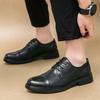 Men's Business Casual Leather Shoes Autumn and Winter New Dad Shoes Office