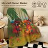 Game A-A Short Hike-e Throw Warm Soft Flannel Blanket, Multi-use for Sofa Bed Camping Travel Nap