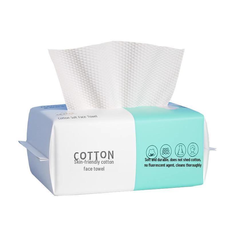 Thickened Disposable Cotton Face Wash Towels - Soft, Removable for Baby, Beauty Salon, Makeup Removal, and Cleansing
