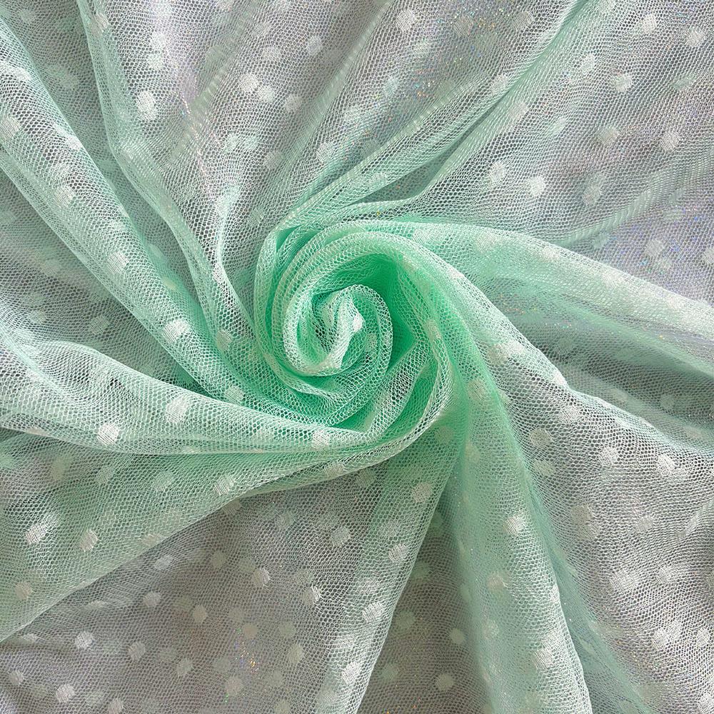 100X150cm Lace Mesh Dot Jacquard Fabric Tulle For Women Dress Clothing DIY Mosquito Polyester Net Patchwork Needlework Materials