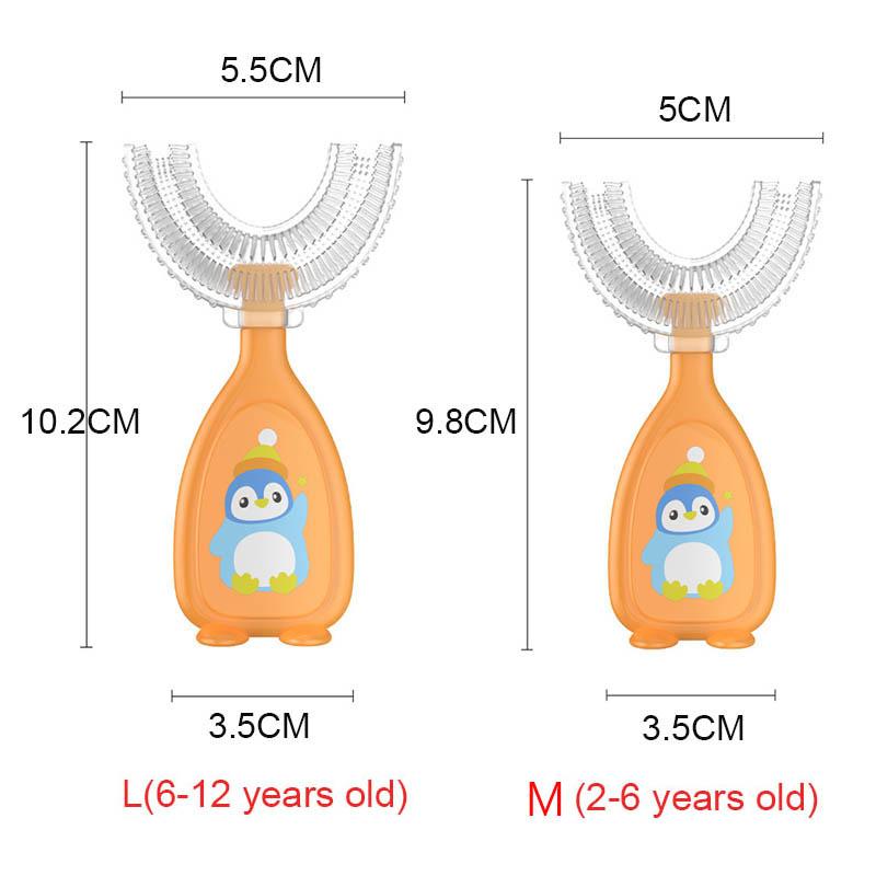 Baby Toothbrush Children's Teeth Oral Care Cleaning Brush Soft Silicone Baby Teether Toothbrush New Baby Products 2-12 Years Old