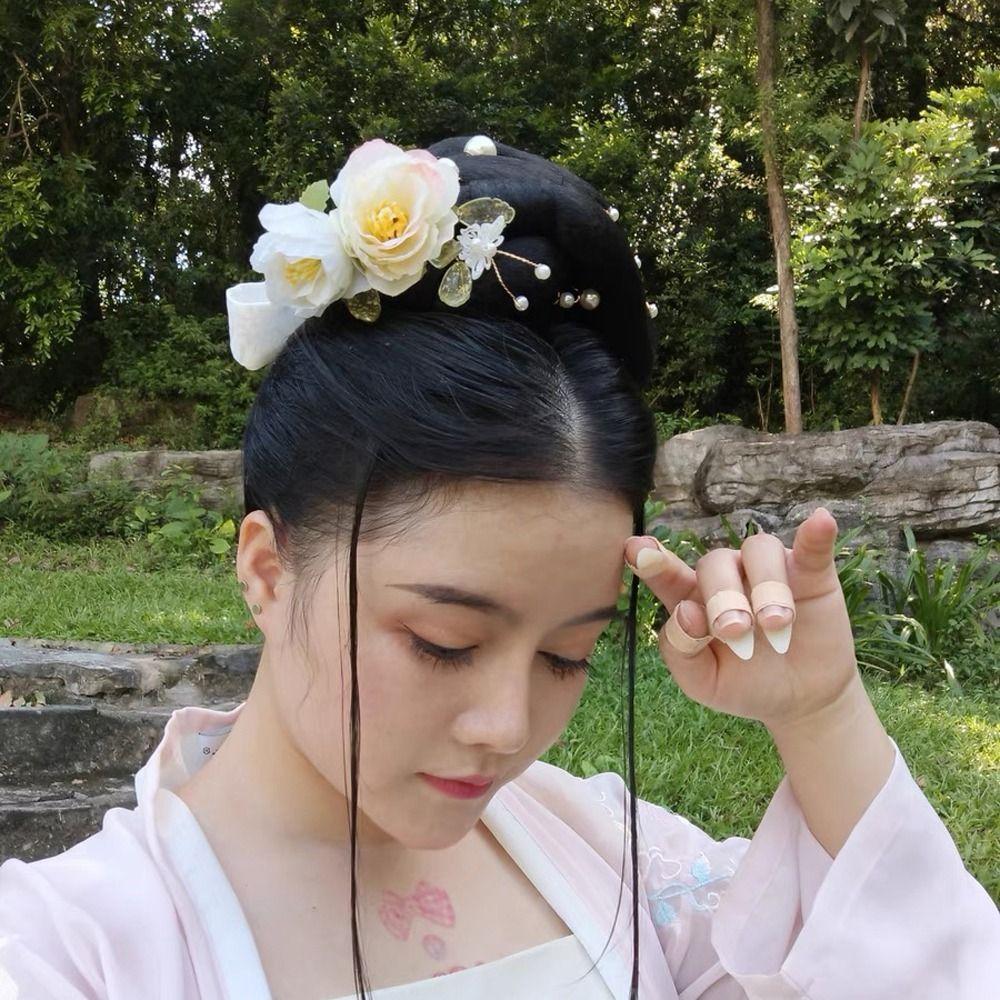 Chinese Style Flower Duckbill Clips Women Hair Clips Barrettes Korean Hairpins Bride Headdress