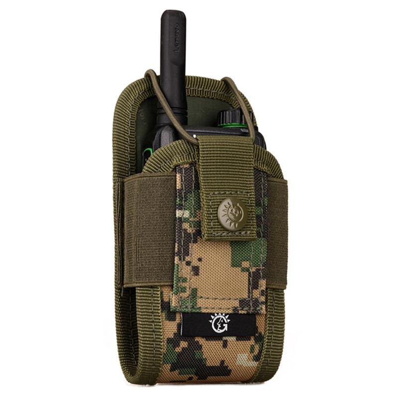 1000D Nylon Molle Pouch Radio Walkie Talkie Holder Bag Belt Pack Hunting Accessories Magazine Pouch Outdoor Airsoft Equipment
