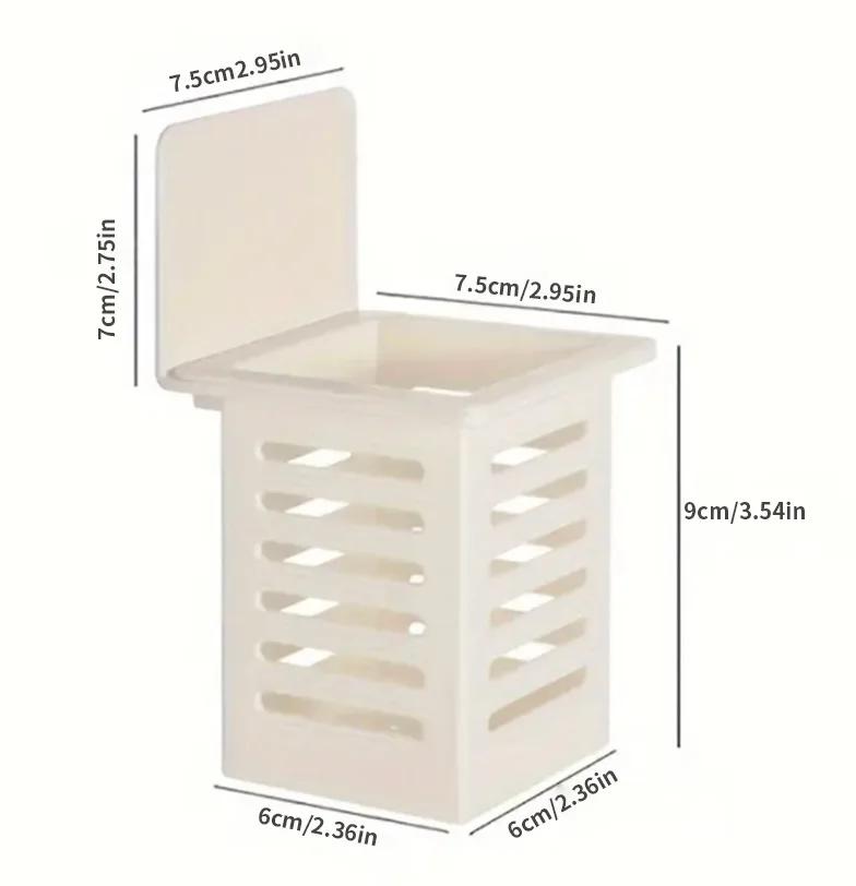 1PC Wall Mounted Toothbrush Holder Set for Bathroom. Spoons and Forks Holder for Kitchen- Space Saving Toothbrush Ecoco uv