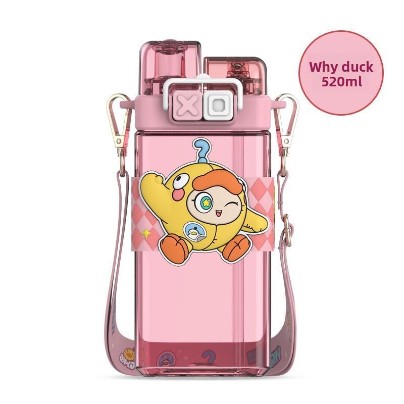 Sanrio Kuromi Plastic Straw Cup With Leakproof Seal For Kids And Travel